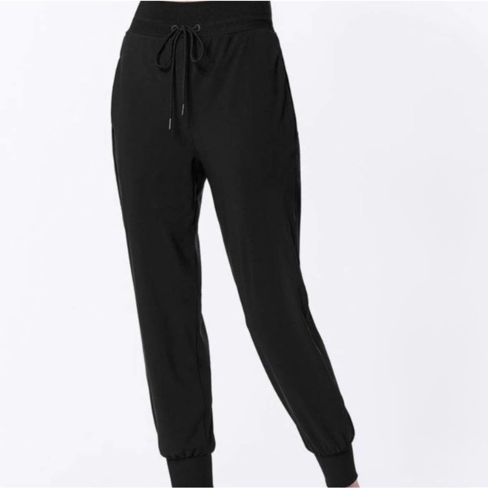 Carbon38 Black Elastic Waist Jogger Pants, NWOT, Size:S C11